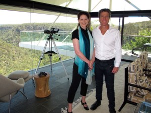 Helen O'Neill and Sandcastles' host Peter Colquhoun